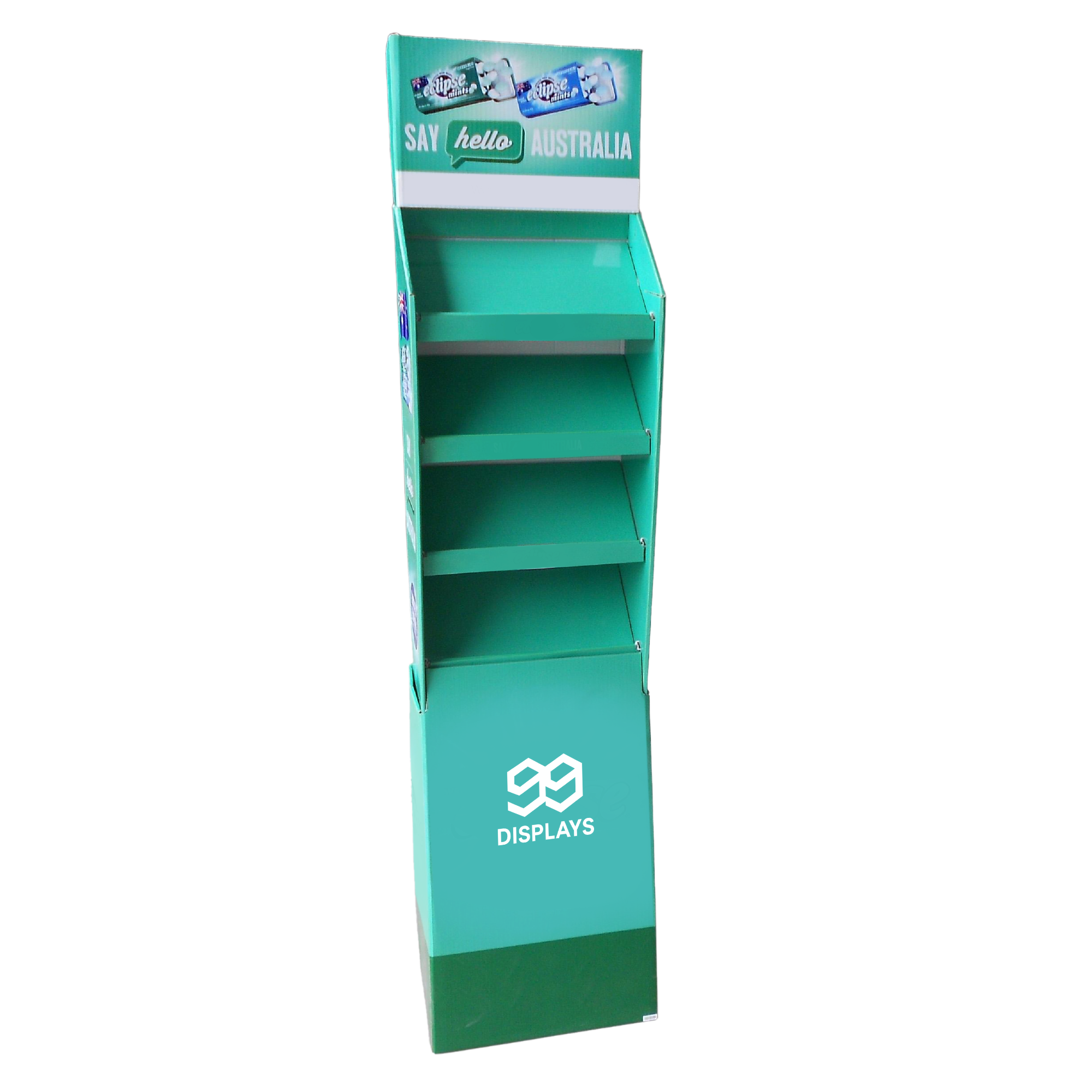 Cardboard Slim Floor Display Stand