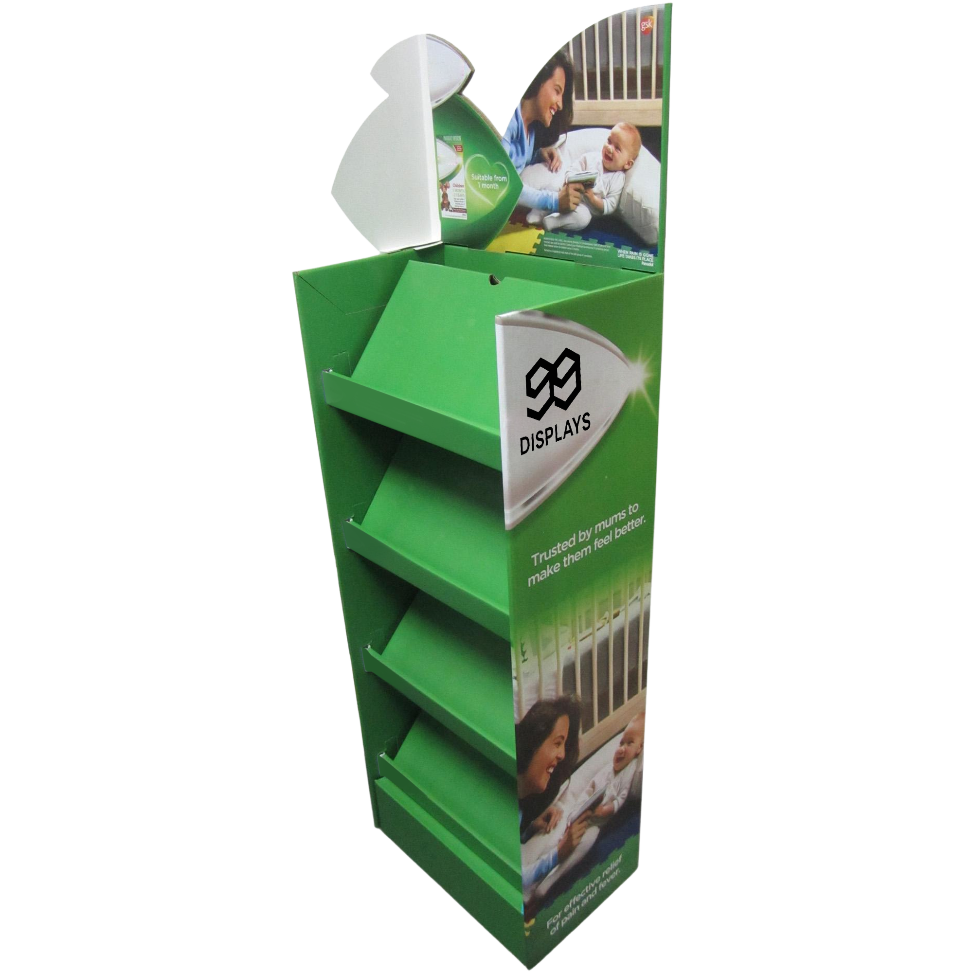 Corrugated Display with Inserts