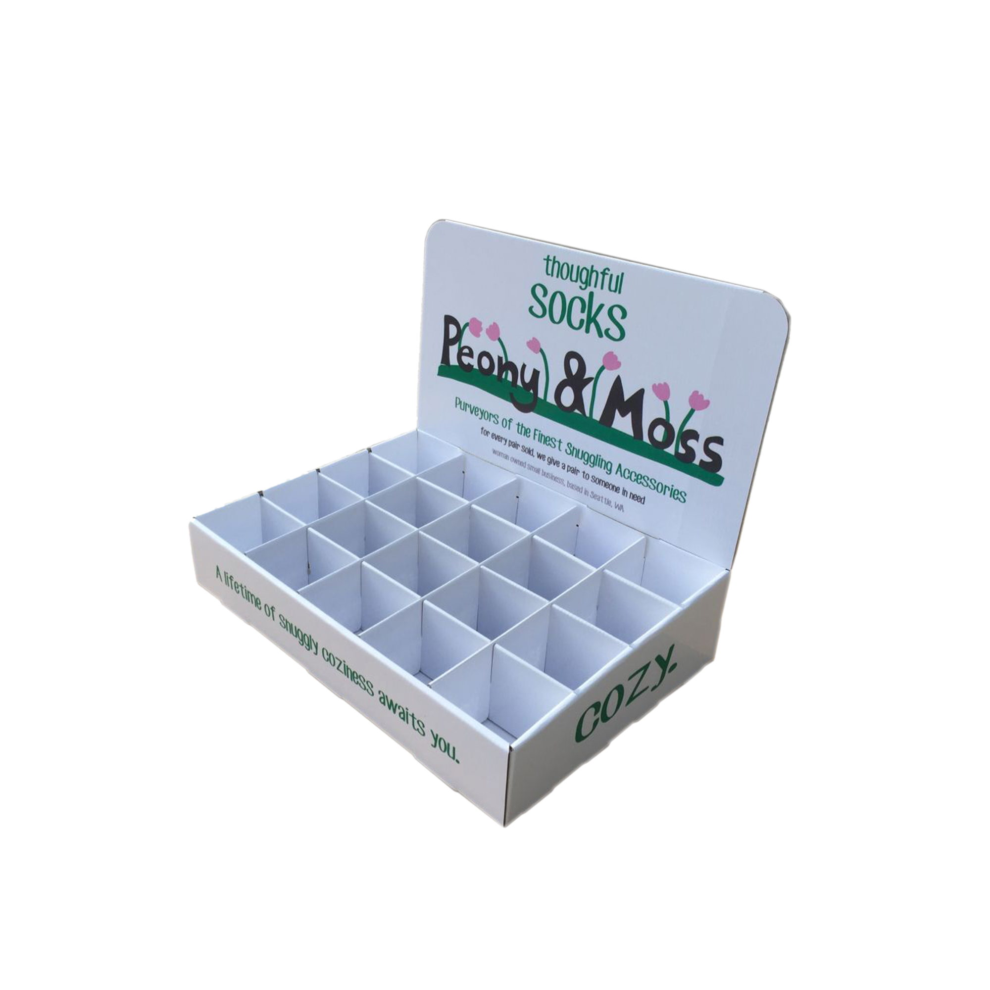 Cardboard Grid Display Box