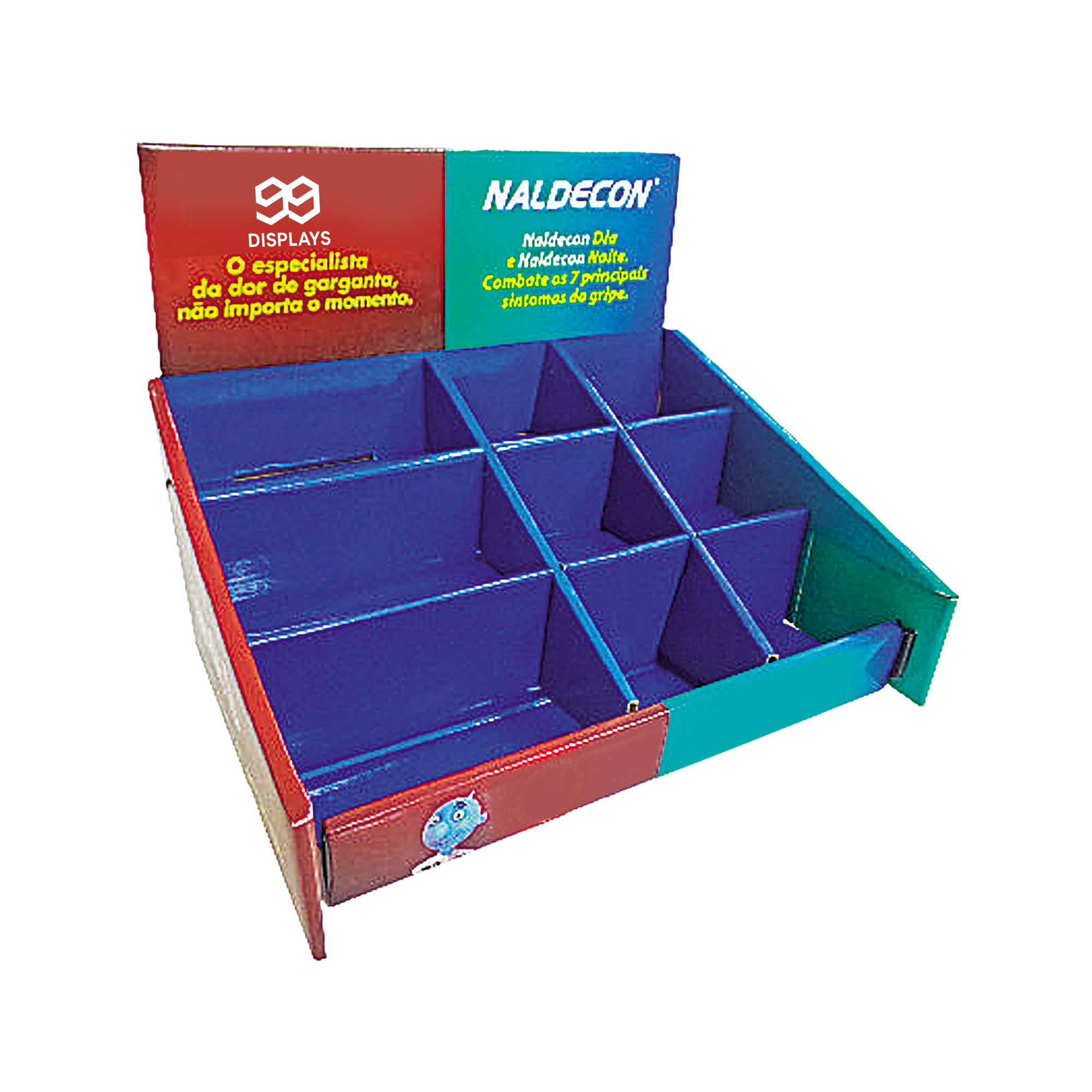 Cardboard Counter Display Box with Dividers