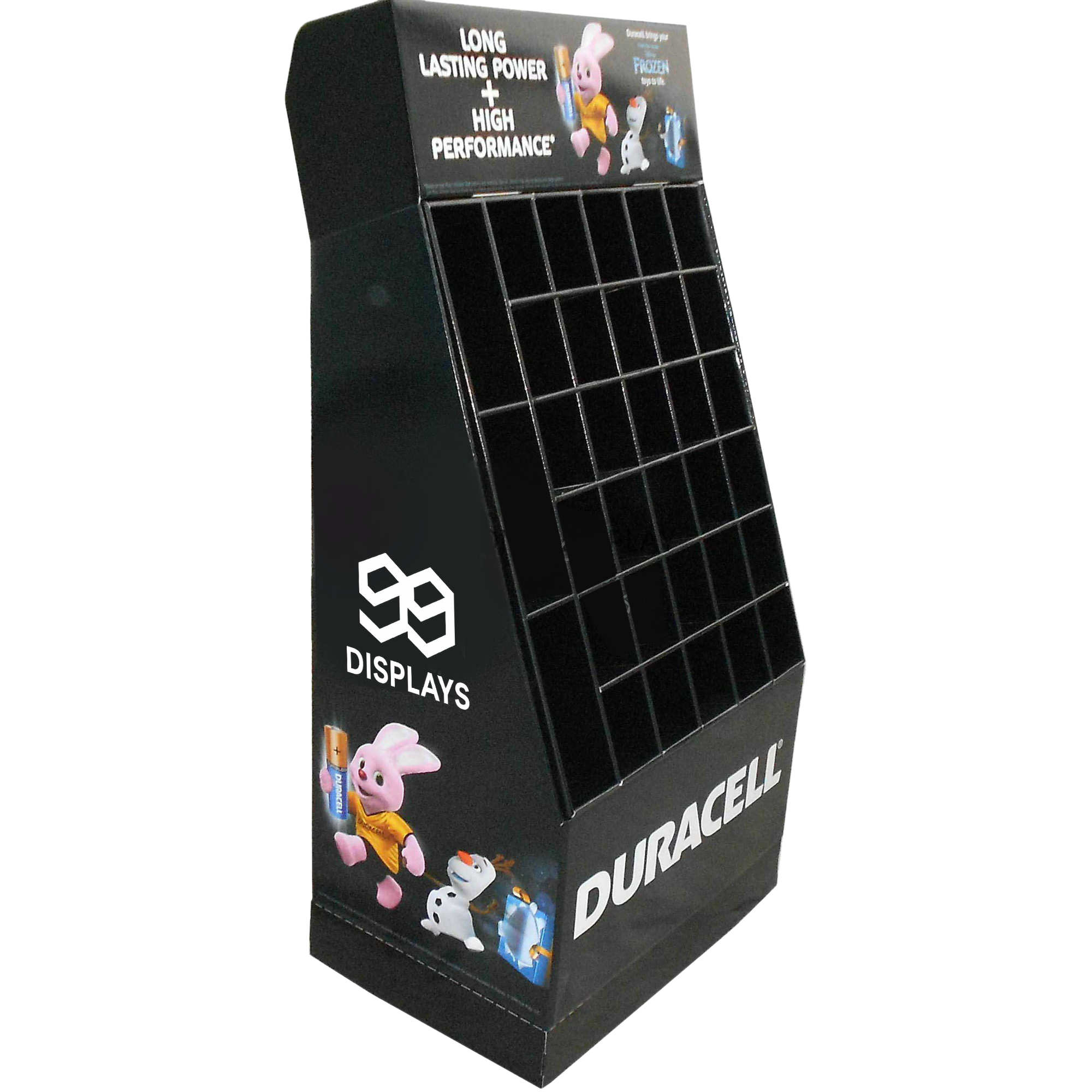 Cardboard Grid Display Stand