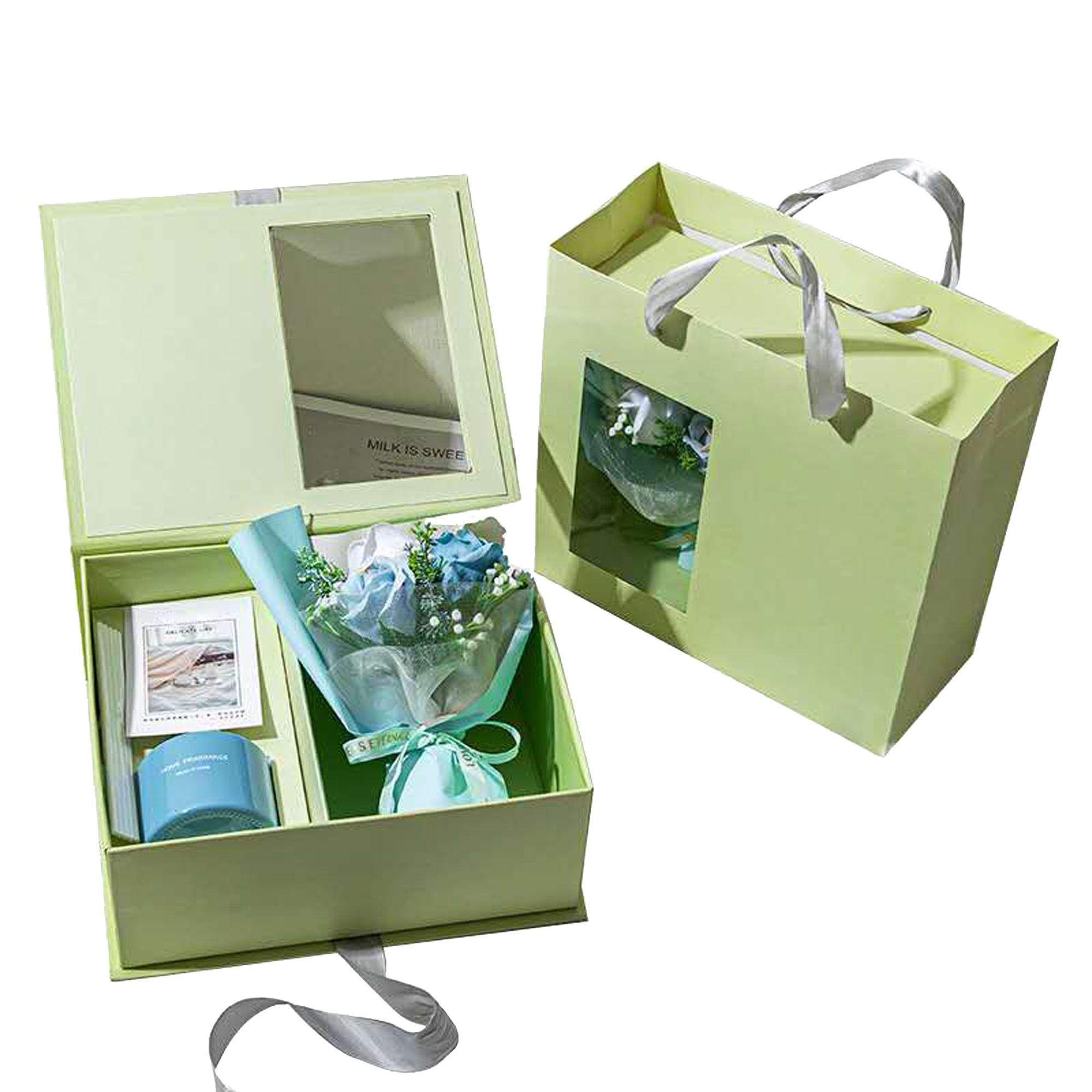 Rigid Gift Box with Paper Bag