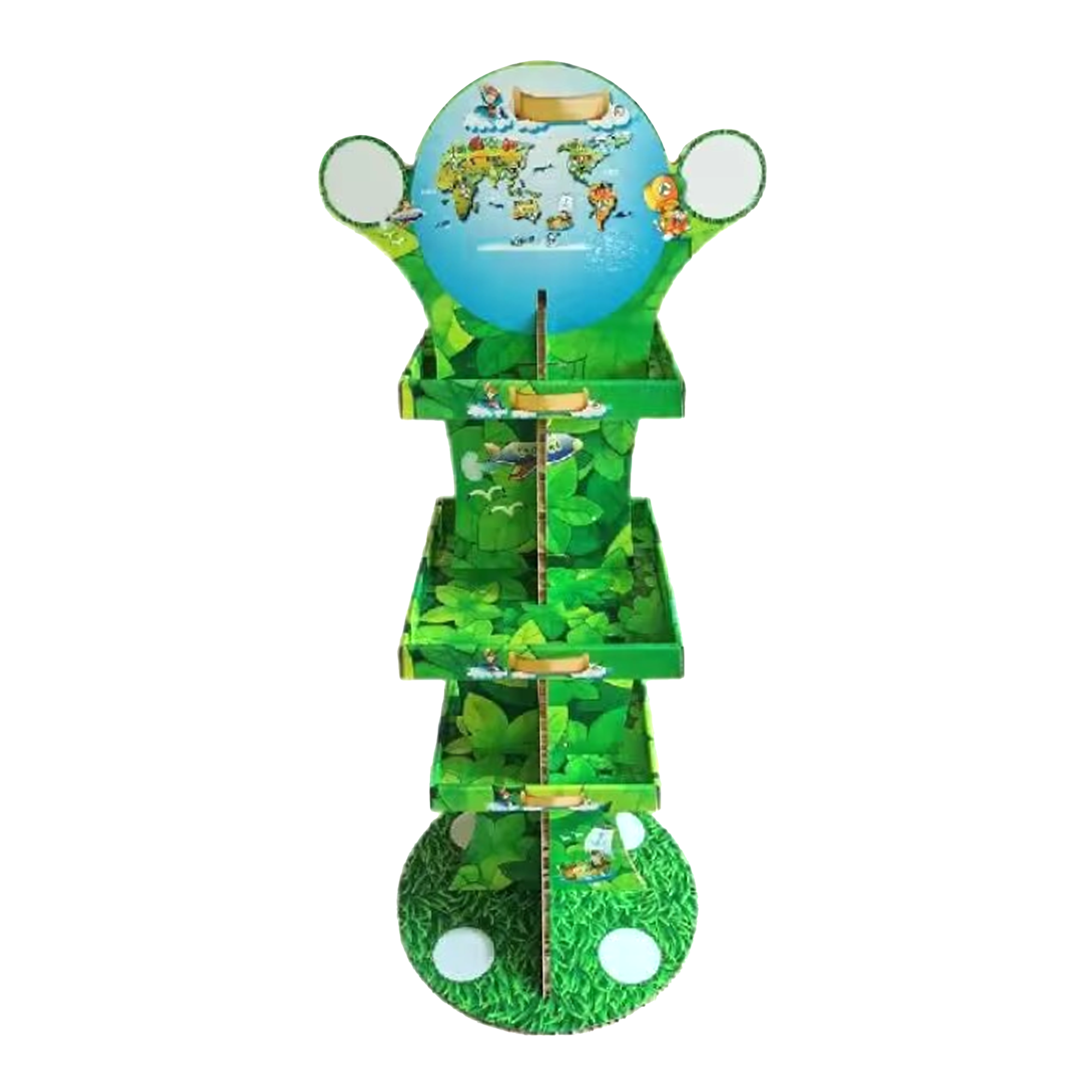 Foor Display with Round Header