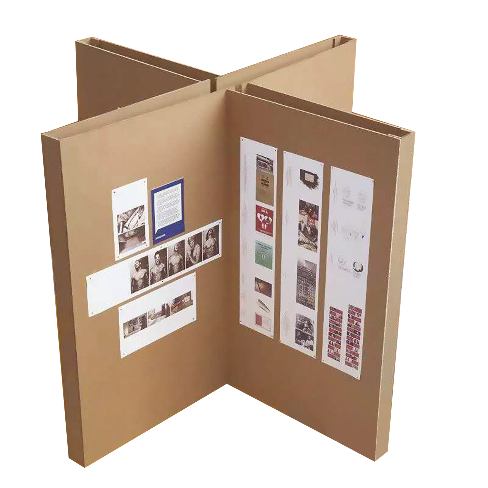 X-shaped Display Board