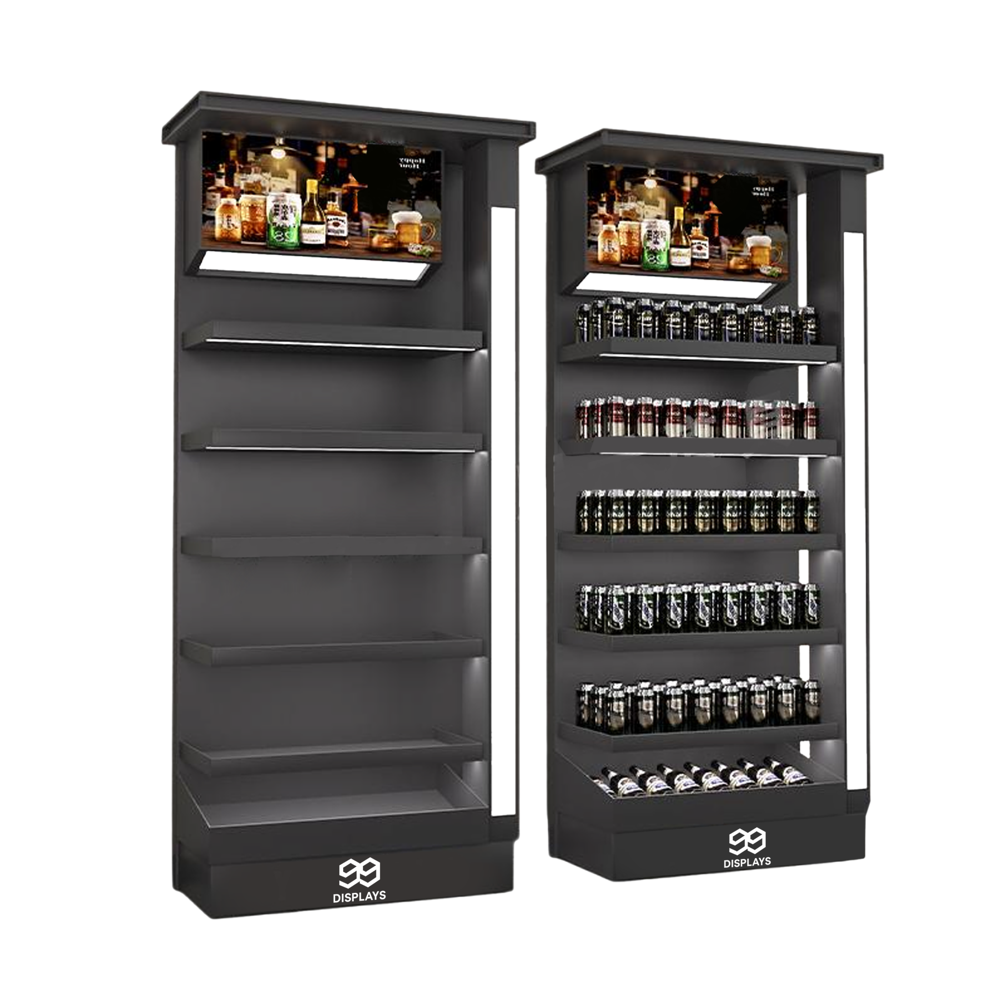 Lighted Floor Display Unit