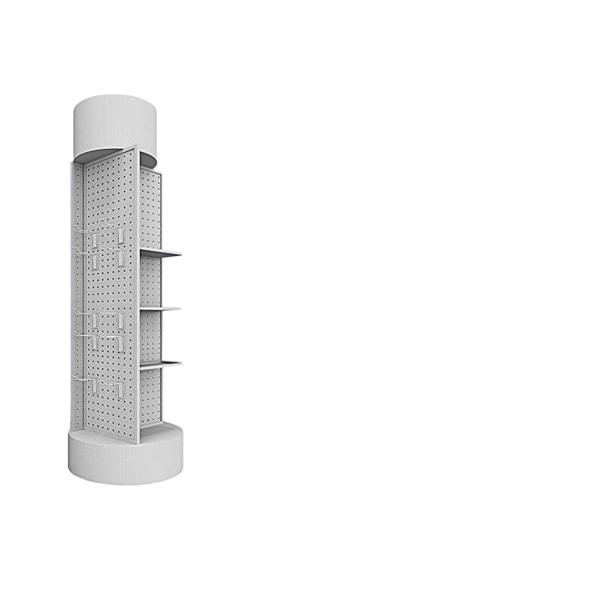 Rotating Pegboard Display Stand