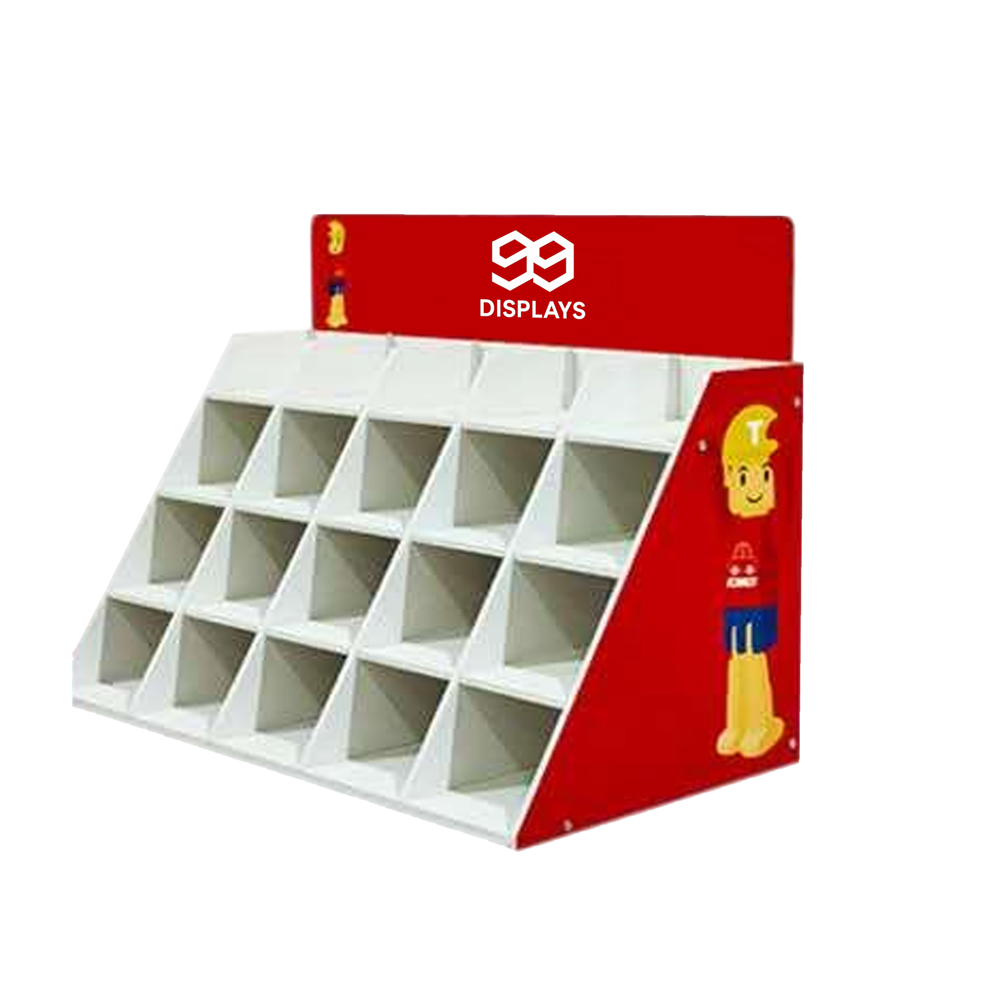 Tiered Bin Display Stand