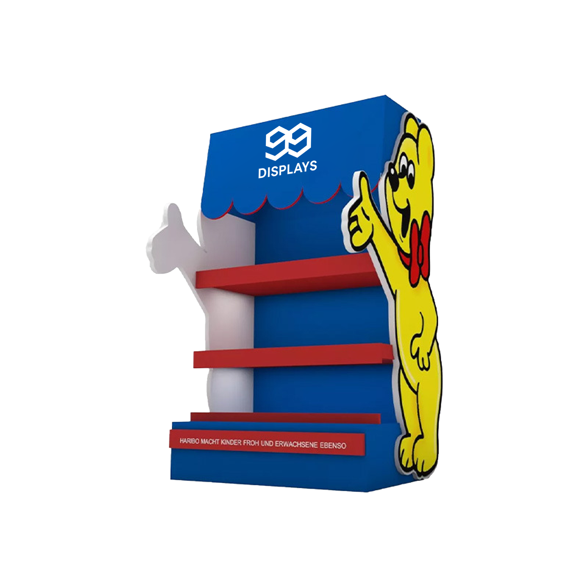 Canopy Top Display Stand with Cartoon Side Panel