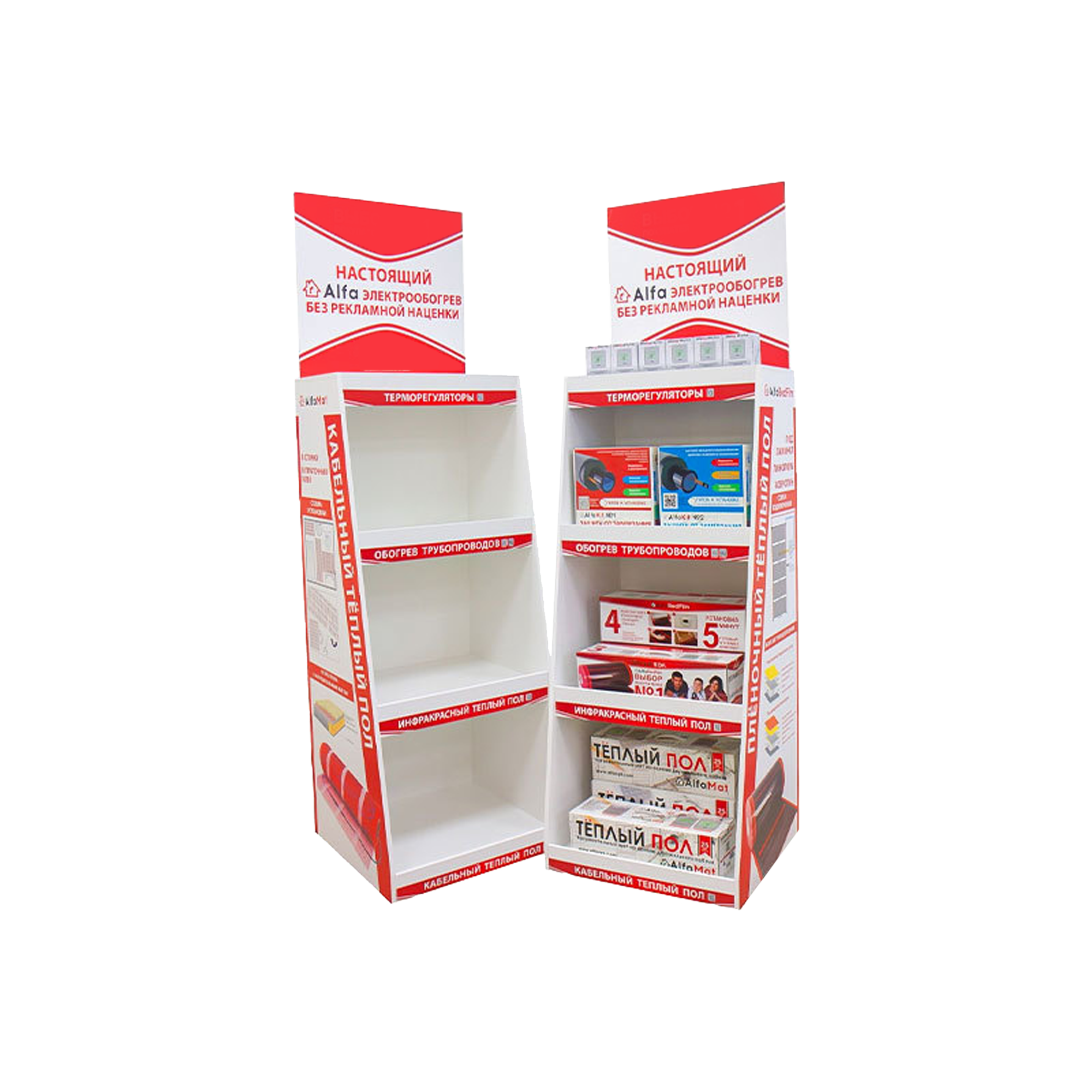 Multi-tier Free Standing Display Rack