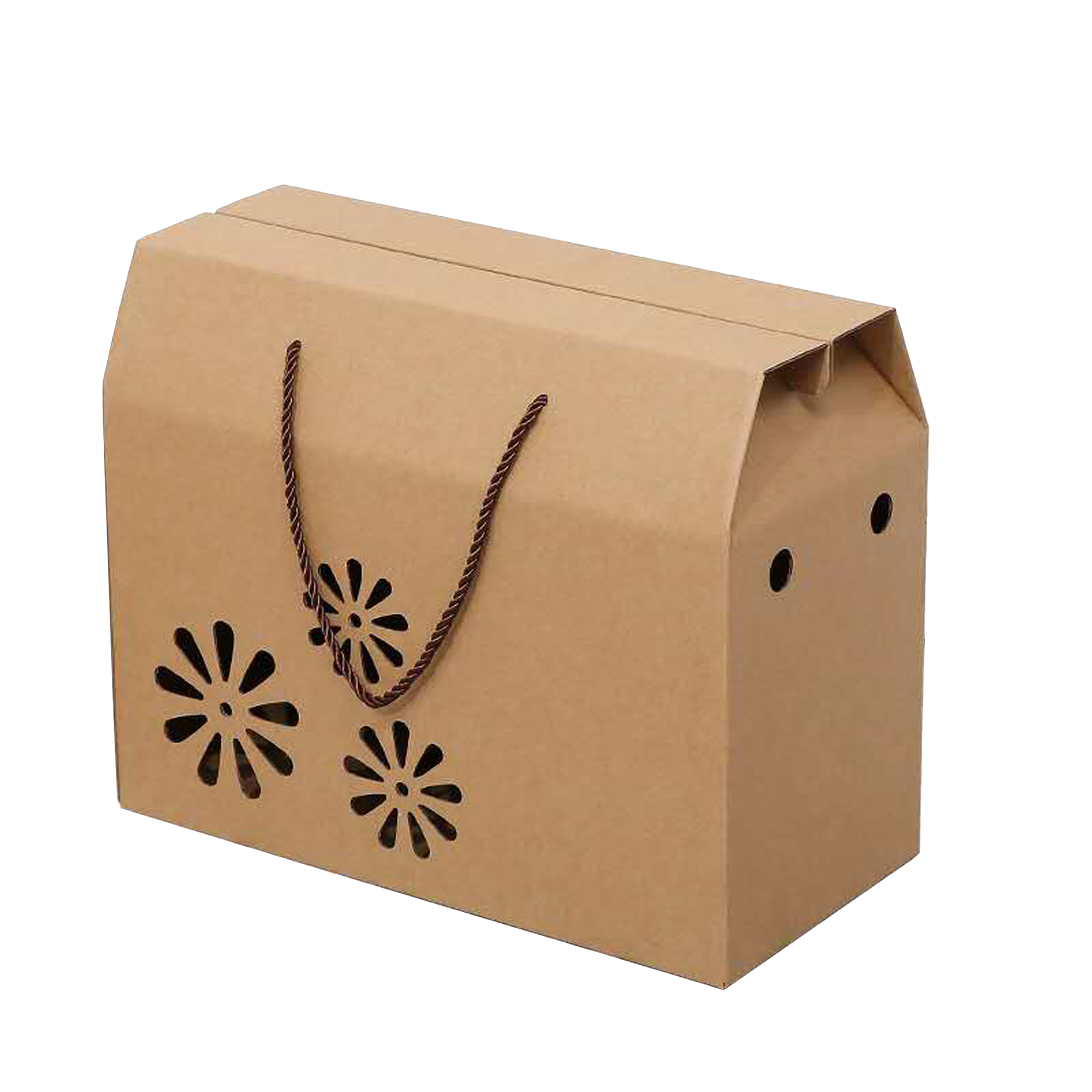 Corrugated Gift Box with Rope Handle
