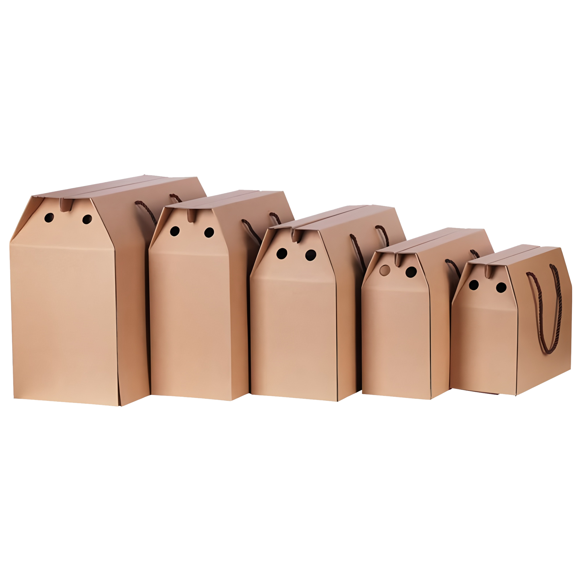 Kraft Paper Gift Box with Rope Handle